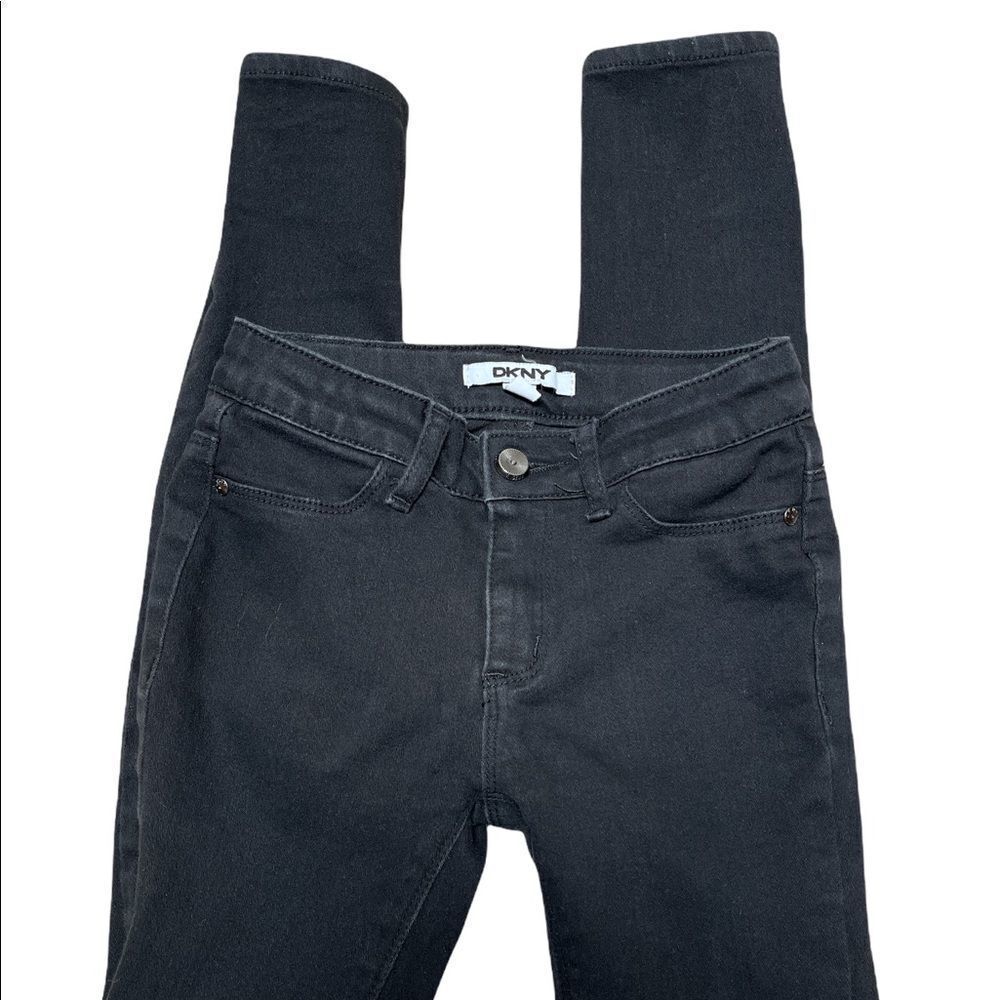 DKNY Black Adjustable waist girls straight jeans size‎ 8, Girls black jeans